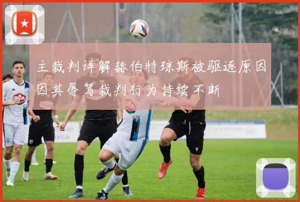 主裁判详解赫伯特琼斯被驱逐原因因其辱骂裁判行为持续不断